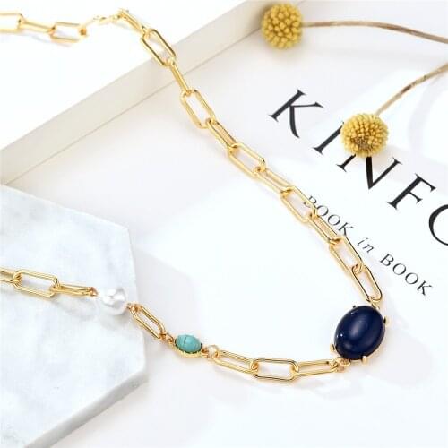 Sleek Minimalist Style Necklace Solid Multi-color Necklace Female Fashionable Slendar Favorite Necklace Gift