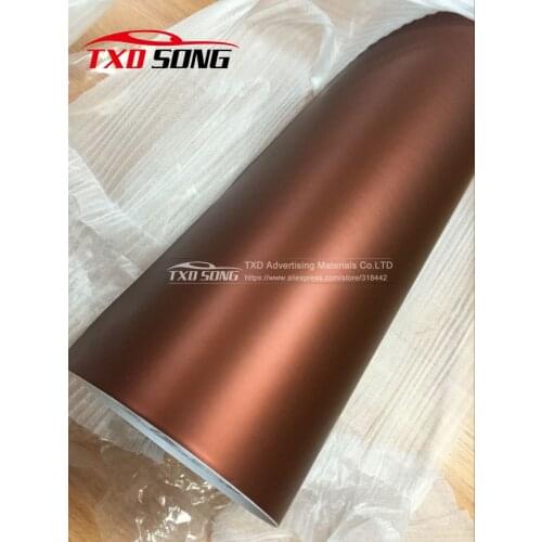 10/20/30/40/50/60X152CM/LOT metallic brown chrome matte wrap film chrome car wrap film Brown chrome matte vinyl film
