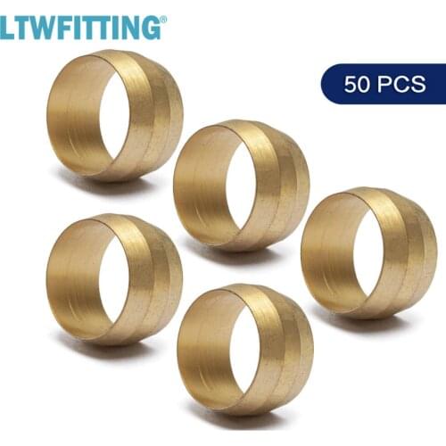 LTWFITTING 3/4" Brass Compression Sleeves Ferrules ,BRASS COMPRESSION FITTING