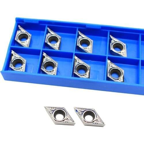 10pcs DCGT11T302 AK H01 DCGT 302 Aluminum cutter blade Insert Cutting Tool turning tool CNC Tools AL +TIN Alloy wood