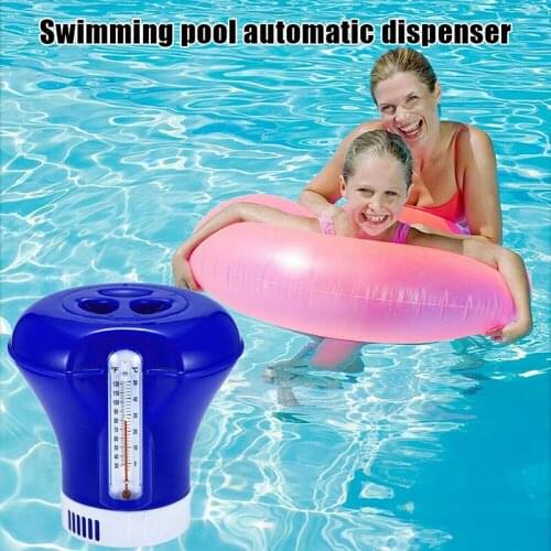 Hot Selling Swimming Pool Hot Spring Floating Applicator with Thermometer 8 Inch Chemical Chlorine Dispenser Cleaner Swimming