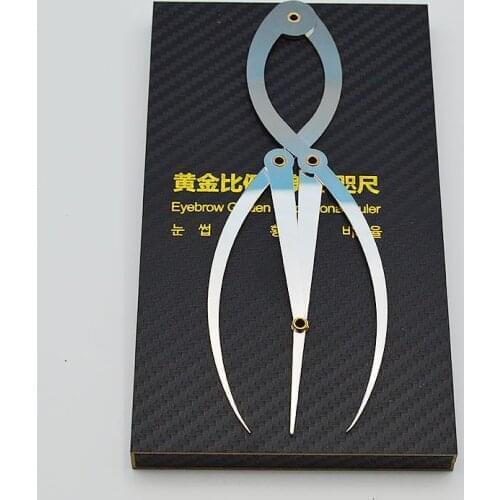 Tattoo Eyebrow Ruler Stainless steel Golden Ratio CALIPERS Permanent Makeup Symmetrical tool eyebrow divider tattoo accesories