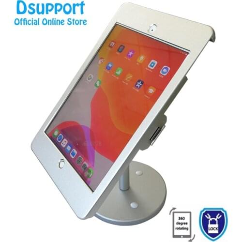 Anti-theft design Metal Holder Secure Rotating Desktop Stand fir for ipad 10.2