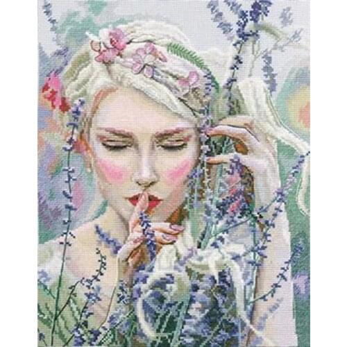 Customized Embroidery Listening to the Silence Cross Stitch Kit for Adults with 100% Cotton Floss &Free Shipping for Wall Decor