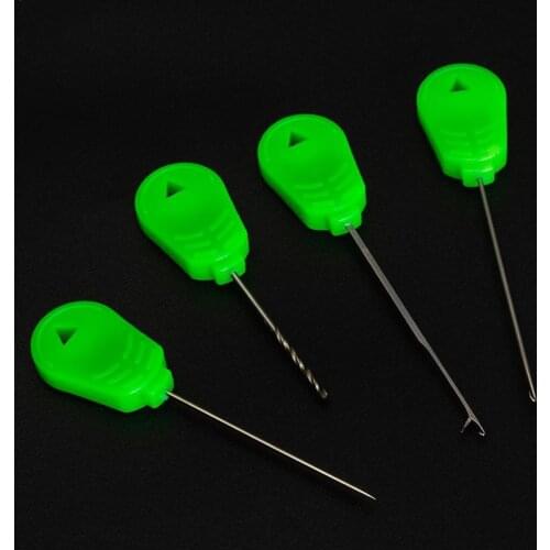 4pcs Baiting Needle Set Hook Carp Fishing Accessories Needle Hair Rigs Bait Stringer Fishing Tools Puller Needles