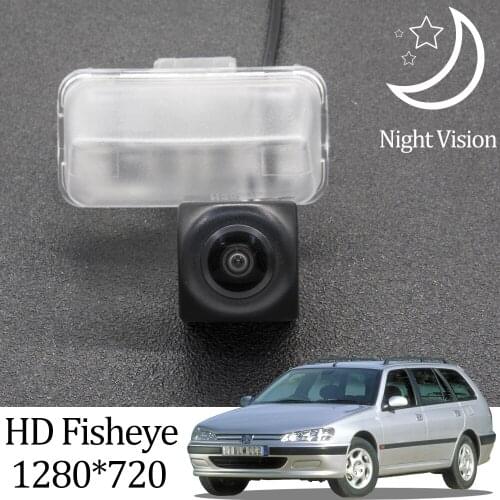 Owtosin HD 1280*720 Fisheye Rear View Camera For Peugeot 406 Break 1995 1996 1997 1998 1999 2000 2001 2002 2003 2004 Car Monitor