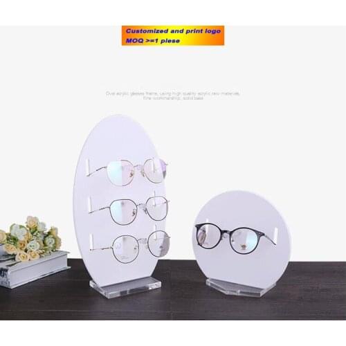 Round Face Acrylic Sunglasse Stand Glasses Holder Eyeglasses Display Rack Counter Jewelry Organizer Jewelry Display Shelf