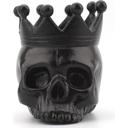 Candle Holde ,Crown Skull Candle Holder Horror Candlestick Resin Crafts for Party Home Table Centerpiece Bar Decoration