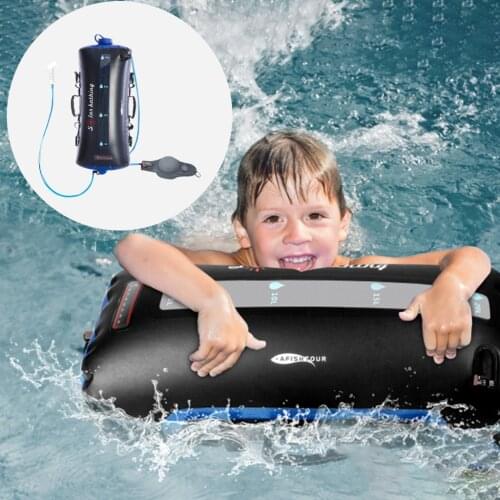 Portable Solar Shower Bag 20L Camping Shower Bag Natural Sun Heating Shower Bag with Removable Hose & Switchable Shower Head