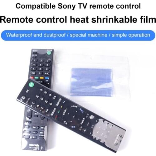 Durable 10Pcs High-quality TV Air Conditioner Remote Control Protective Cover Portable Heat Shrink Cover Solid for Video