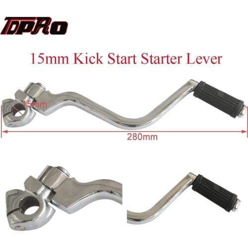 TDPRO 280mm Kickstart Starter Lever For 140 150cc 200cc 250cc Pit Pro Trail Dirt Bike 16mm Shaft Motorcycle Start Kicker Levers