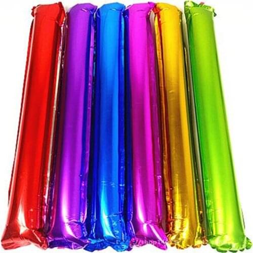 Cheer Sticks Noise Maker Aluminum Foil Inflatable Cheering Sticks Team Game Props Kids Party Favor Toys Christmas Halloween
