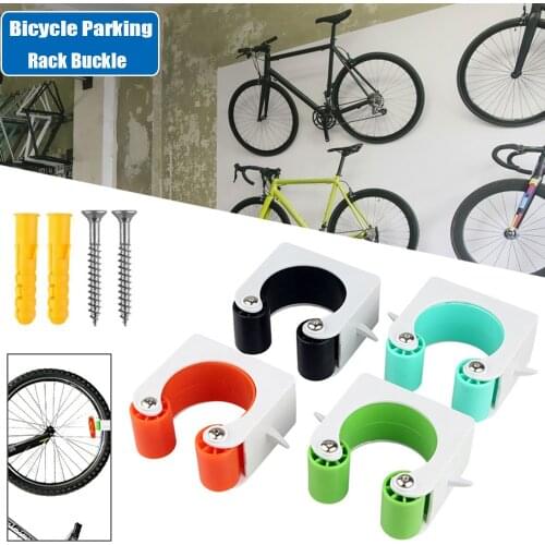 Bicycle Parking Rack Portable Road Wall Mount Hook Bracket MTB Bike Buckle Stand Holder Indoor Vertical Tire Support Accessories