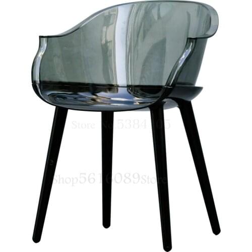 Saipan Chair Nordic Transparent Dining Chair Ghost Chair Simple Modern Home Creative Designer Acrylic Plastic Chair