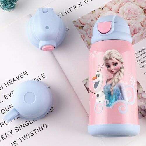 Frozen Anime Water Bottle Thermos Bottle Vacuum Flasks Gift Cup Large Capacity Hydro Flask Elsa Anna Anime Water Bottle Kids Cup