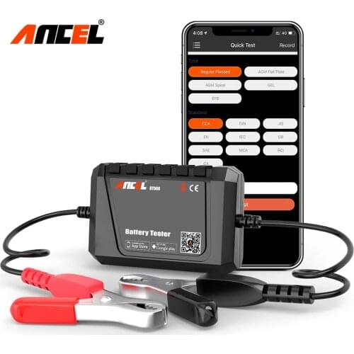 ANCEL BT500 Automotive Tester Car Start Battery Tester Cranking Charging Test 12 Volt Battery Tool Wireless Battery For Car