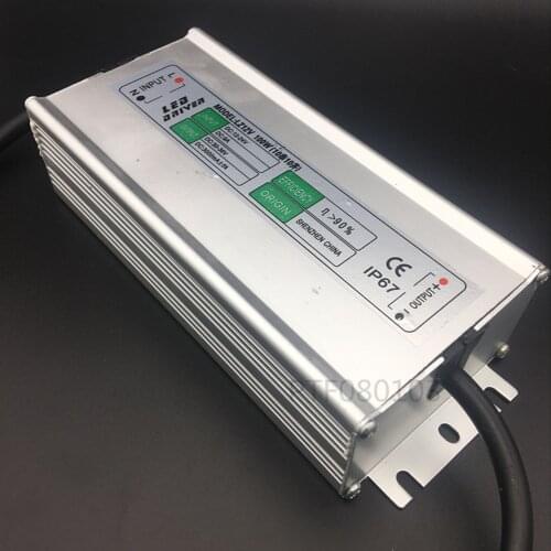 DC 100W 12-24 Low Voltage to Output DC 30-36V LED Driver IP67 Waterproof Lighting Transformer Power Supply