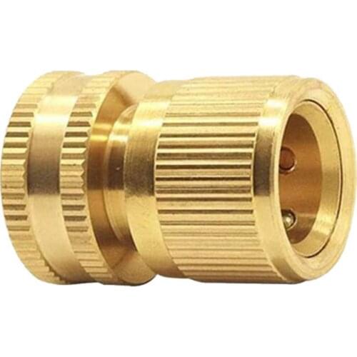 2Pcs Hose Connectors High Durability Rust-proof Simple Installation Copper Male Female Brass Hose Connector Garden Supplies