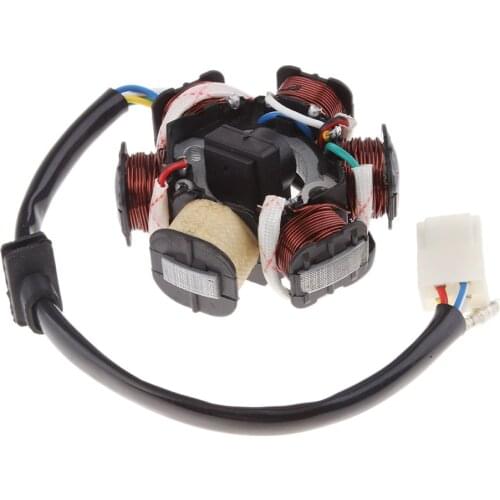 6 Pole Stator Coil Magneto For Scooter Motorbike Moped 110 125cc Quad