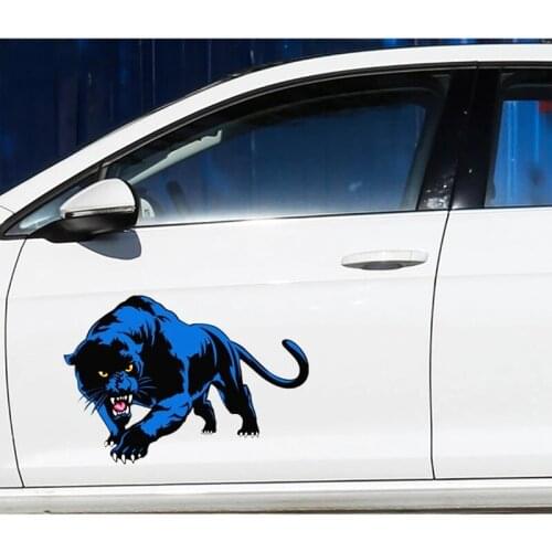 60*42Cm Cartoon 3D Animal Car Styling Black Panther Vinyl Funny Auto Door Window Body Decoration Wall Sticker