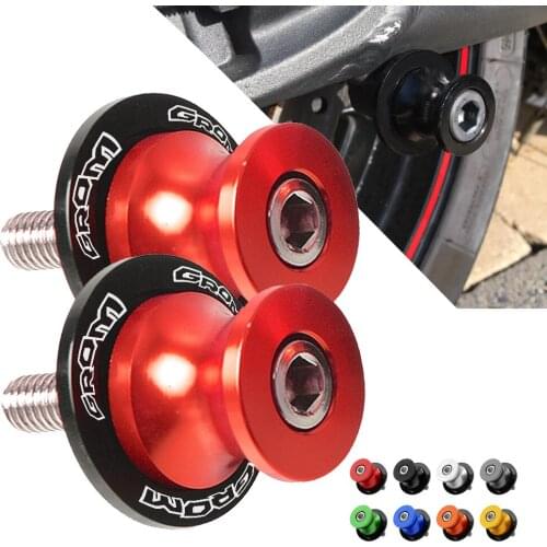8MM Motorcycle Swingarm Spools Slider Swing Screw Sliders Spools Stand Arm For HONDA GROM MSX125 MSX 125 2014-2015 2016 2017