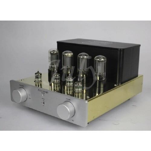 828-6L6 5670 tube push-pull power amplifier, 30w*2 tube power amplifier, frequency response: 20HZ-30KHZ±1db