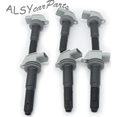 9A160210402 With Spark Plug Connector 6Pcs Ignition Coil For Porsche 911 A103 A104 A171 A102 A101 A170 A175 A176 A122 A123 A121