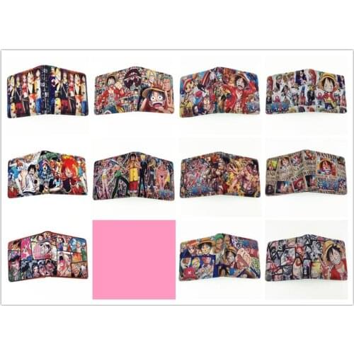 Anime ONE PIECE series Logo Wallet unisex credit card purse new Full color fold wallet