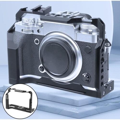 X-T4 XT4 Camera Cage, Camera Case Quick Release Camera Cage Compatible with Fuji X-T4 Camera