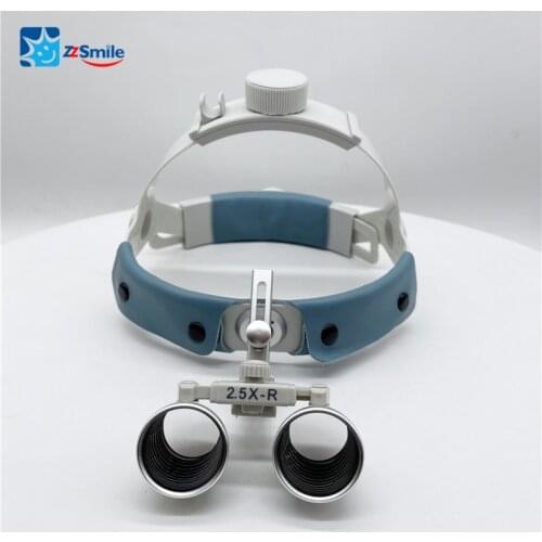 CH2.5X-R Headband Dental Surgical Loupes Dental Helmet Magnifier with Light