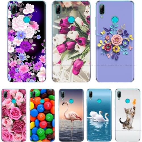 For Huawei Y7 2019 Case Soft TPU Phone Case Y 7 2019 Cover for Huawei Y7 Prime 2019 Silicone Bumper Coque Funda Cute Cartoon Cat