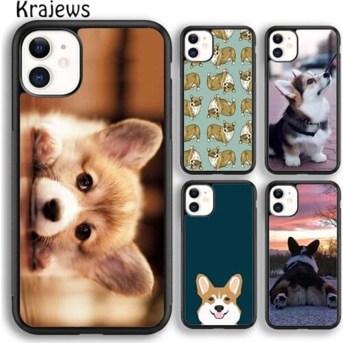 Krajews Corgi Dog and bubble tea Phone Case Cover For iPhone 5 6s 7 8 plus X XR XS 11 12 pro max Samsung Galaxy S8 S9 S10 Plus