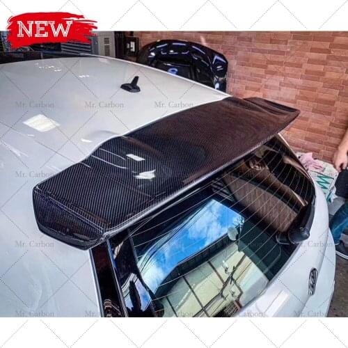 FOR SCIROCCO 2009-2017 VOTEX STYLE CARBON FIBER SPOILER TRIM BODY KIT TUNING PART FOR SCIROCCO ROOF WING LIP RACING