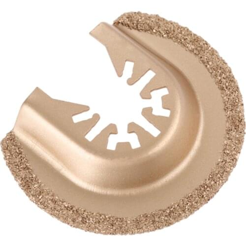 63mm Oscillating Multi Tool Half Circle Diamond Carbide Cutter Saw Blade Woodworking Cutting Tool For Fein Renovator Power Tool