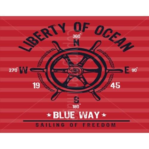 LIBERTY OF OCEAN METAL TIN SIGN POSTER WALL PLAQUE