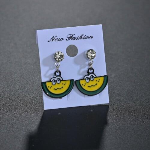 Fashion Acrylic Earrings Funny Watermelon Dangle Drop Earrings For Women Cute Girl Jewelry Accessories Gifts