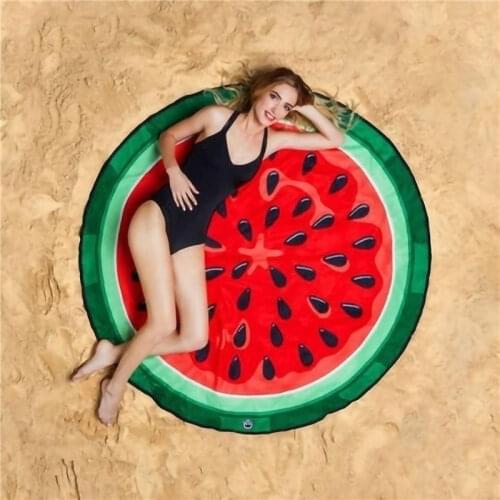Doughnut Beach Round Beach Mat Tidy Pizza Burger Beach Towel Quick-drying Swim Towel Can Be Worn Padded Foodie Bath Towel U2