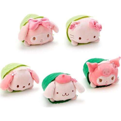 New Cherry blossoms Bunny Cat Dog Mini Plush 10CM Kids Stuffed Toys For Children Gifts