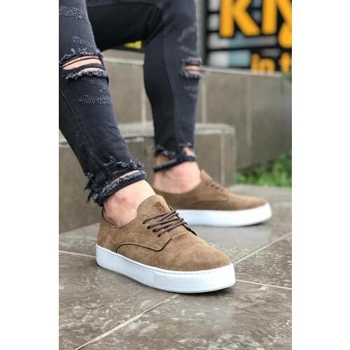 Knack Daily Non-Leather Casual Men 'S Shoes Mink Suede Color Convenient Use Flexible Structure Spring Stylish Trend Fashion 077