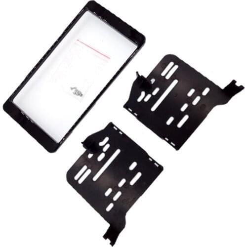 2DIN Car Player frame fits for MITSUBISHI OUTLANDER 2014 Car Refitting Stereo Kit DVD Frame Fascia Dash Panel