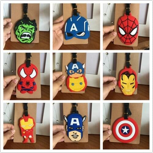 Silica Gel Luggage Tags Baggage Name Tags Suitcase Address Label Holder Travel Accessories