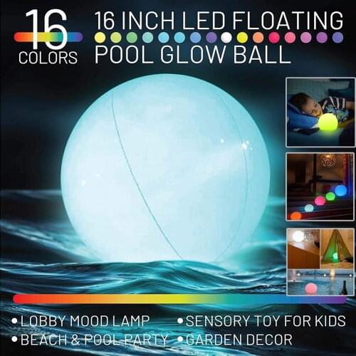 LED Solar Ball Light Color-changing Swimming Pool Garden Lawn Luminous Remote Control Discolorate Outdoor Waterproof Ball Lamp