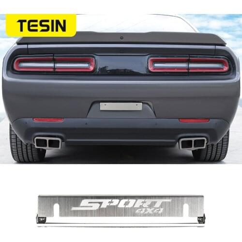 TESIN License Plate for Challenger 2014+ Car Rear License Plate Conversion Rack Bracket Accessories for Dodge Challenger 2014