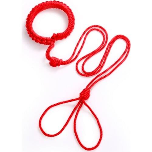 Shibari Rope Collar Leash Handmade Bondage Gear for Restraint Erotic Sex Toys Games for Couples Women Sexy Lingerie Handcuffs