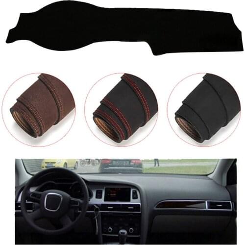 Console Dashboard Suede Mat Protector Sunshield Cover Fit For Audi A6L 2004-2011