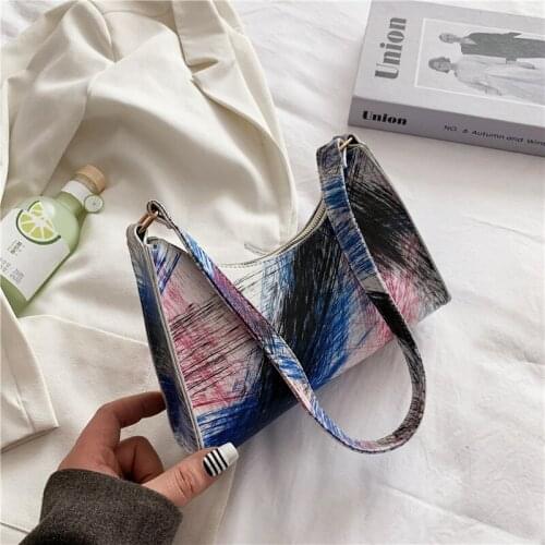 Purse Summer Underarm Bag Shoulder Bags For Women Square 2021 Fashion PU Ms Classic New Korean Version Retro Daily Messenger