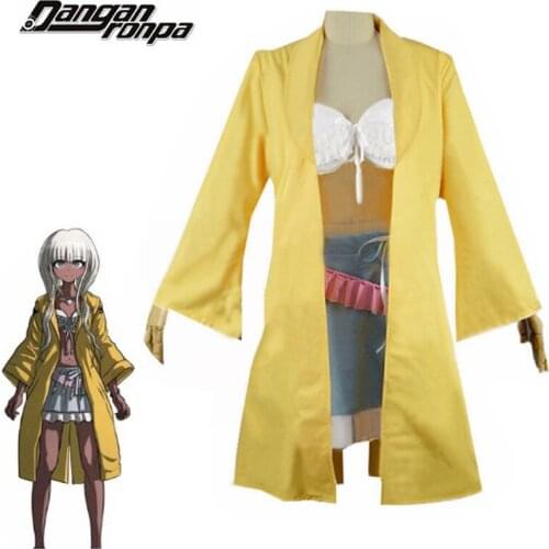 2020 Danganronpa V3:Killing Harmony Angie Yonaga Uniform Anime Halloween Christmas Yellow Suit Cosplay Costume