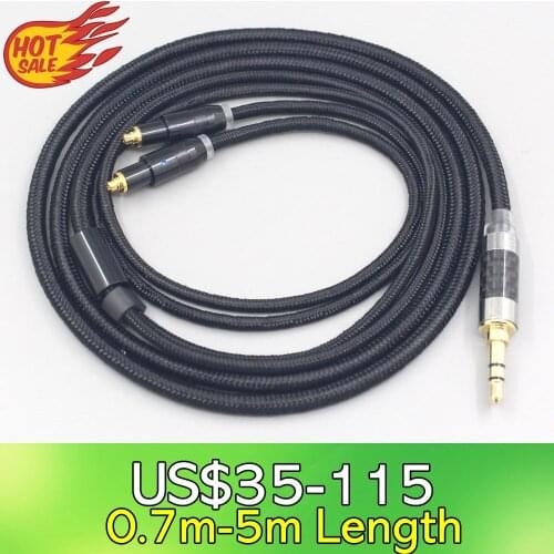 6.5mm XLR Super Soft Headphone Nylon OFC Cable For Shure SRH1540 SRH1840 SRH1440 Earphone headset LN007524