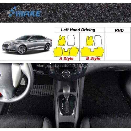 SmRKE For Ford Taurus 2016 Car Floor Mats Carpets Customized Antiskid Hydrophil Fiber Front & Rear Full Set LHD RHD
