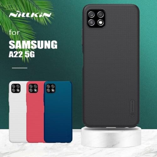 For Samsung Galaxy A22 5G Case Nillkin Super Frosted Shield Ultra-Thin Hard PC Protection Back Cover for Samsung A22 4G 5G Case